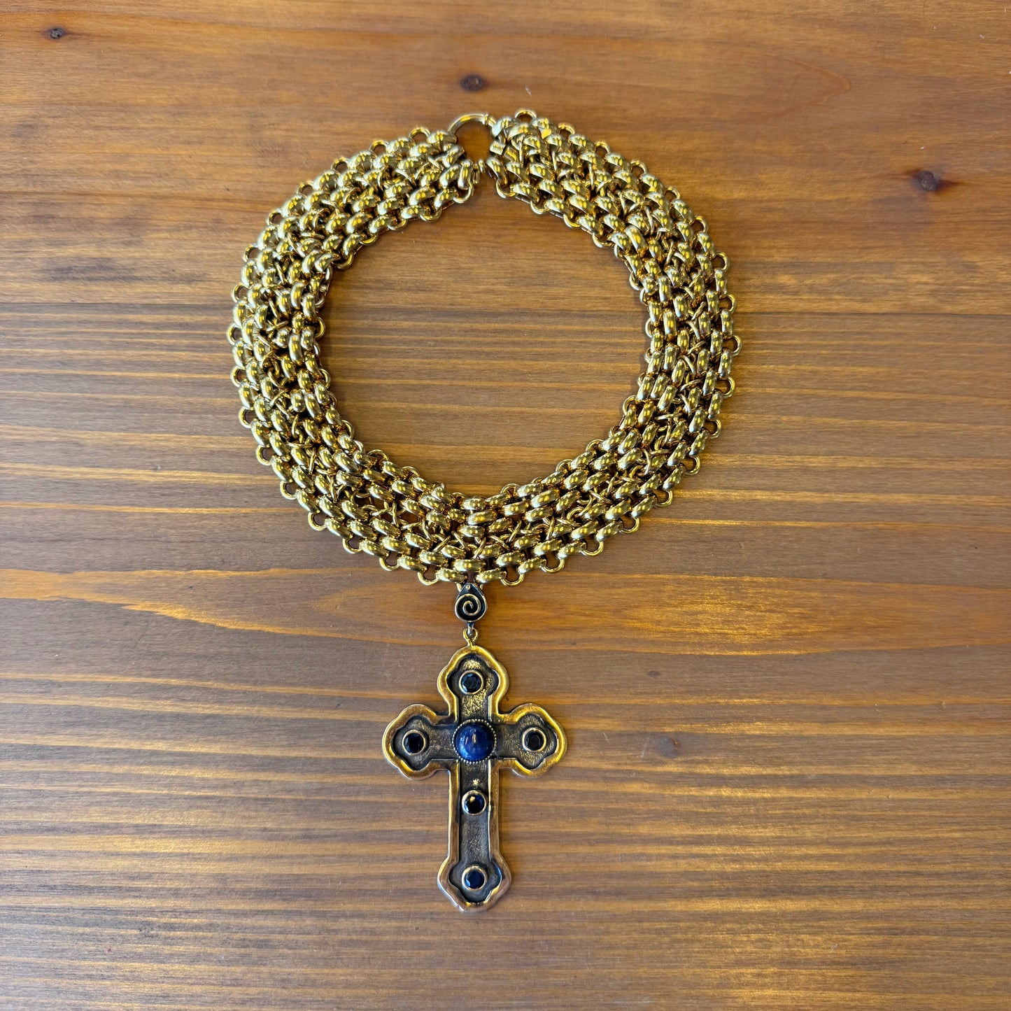Choker catena con croce