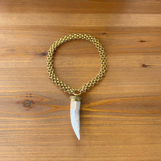 Choker catena con corno