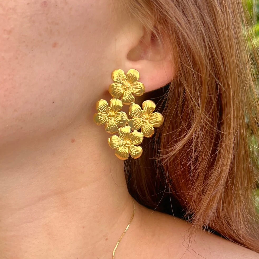 Hibiscus Earrings