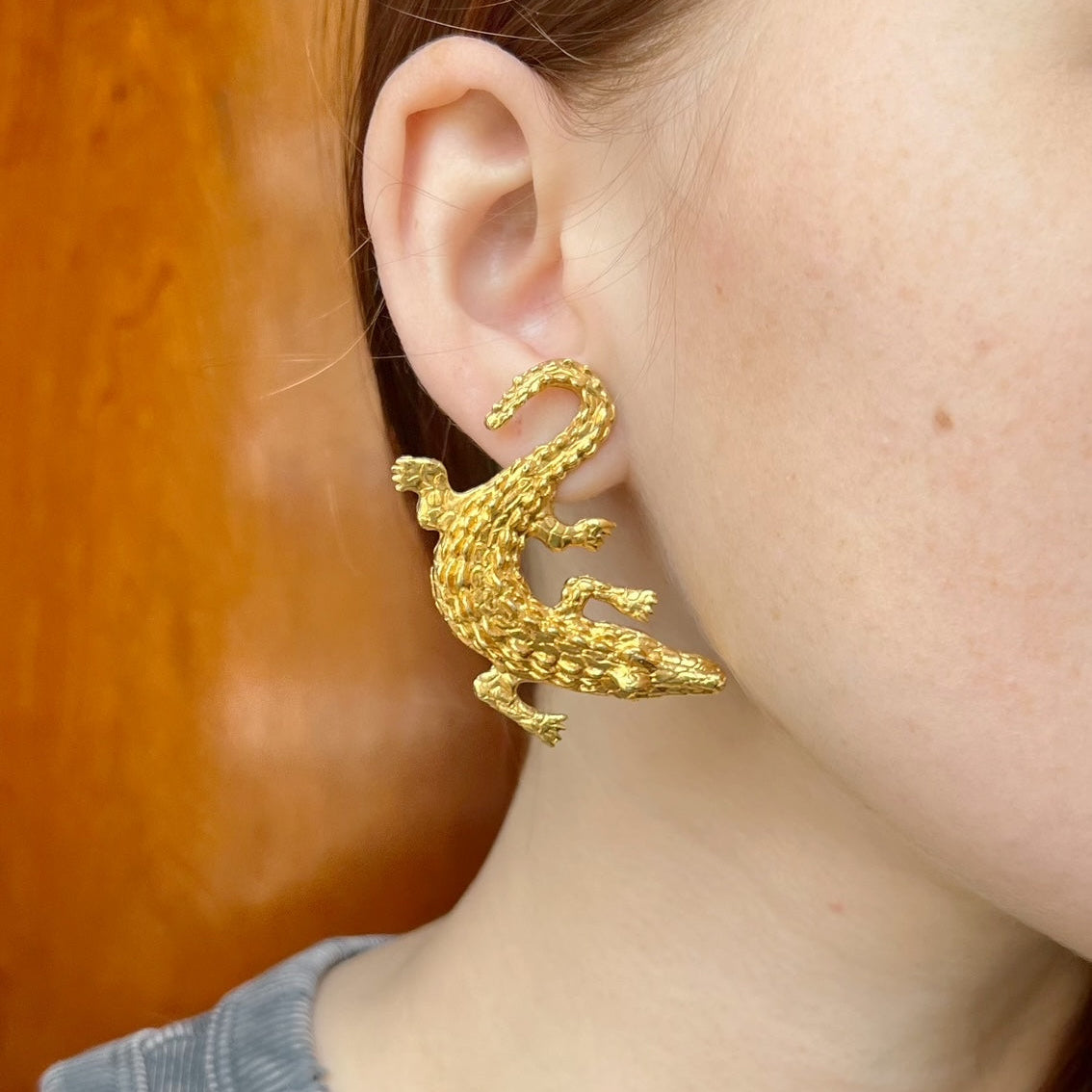 Crocodile Earrings